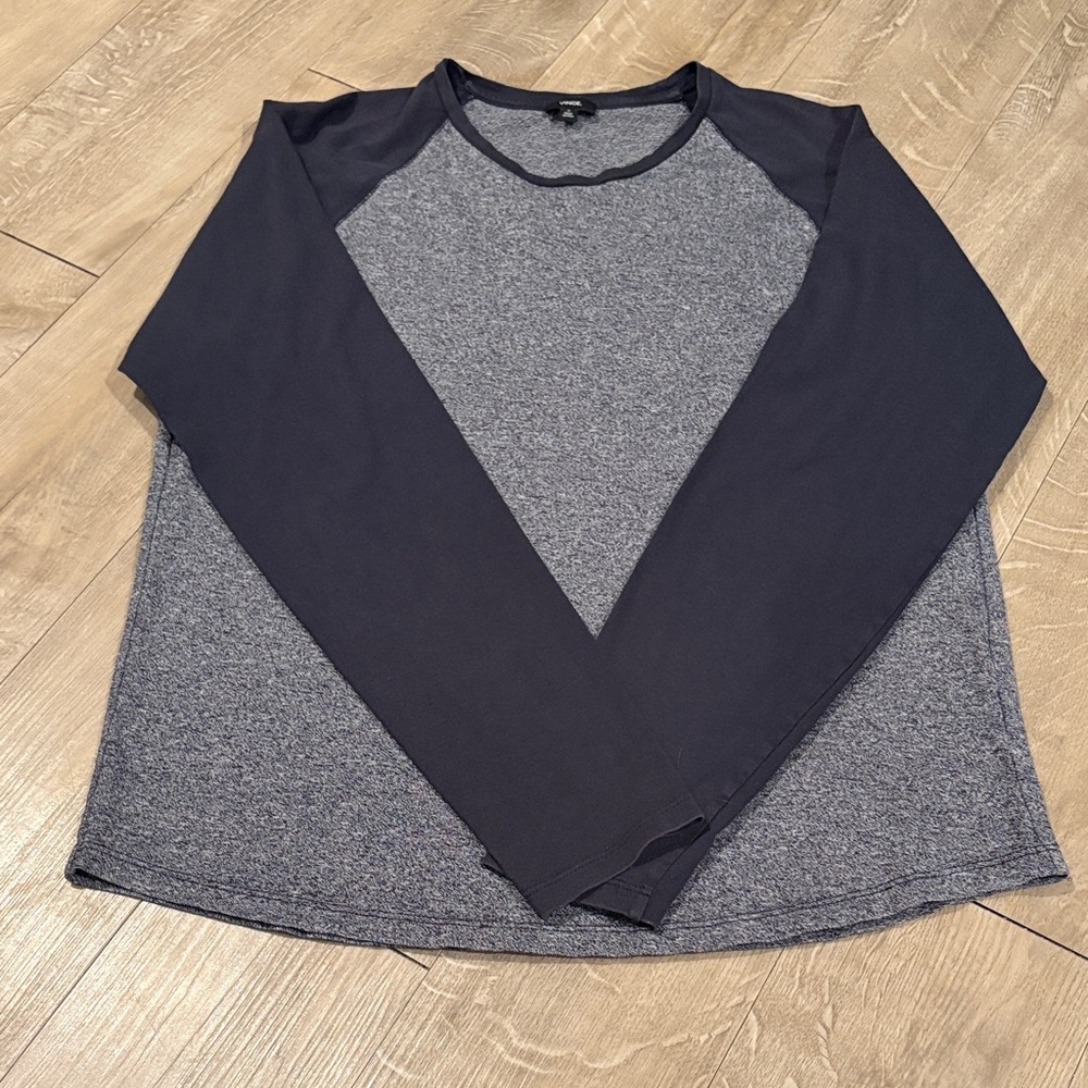 VINCE. Two Tone Long Sleeve Shirt Size Medium